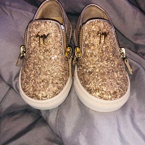 Giuseppe Zanotti baby girl Gold Shoes